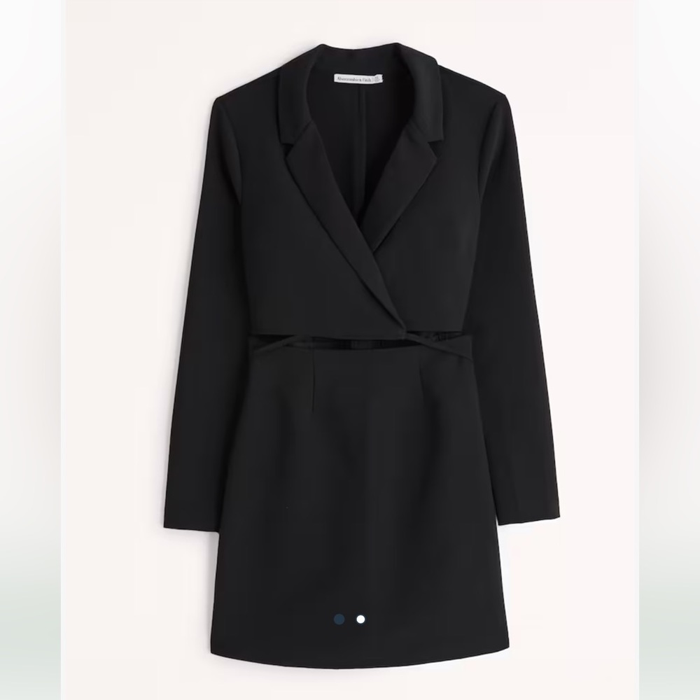 NWT Abercrombie & fitch Wrap-front cutout blazer dress for women size XS
